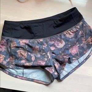 Lululemon {Flower Running Shorts}